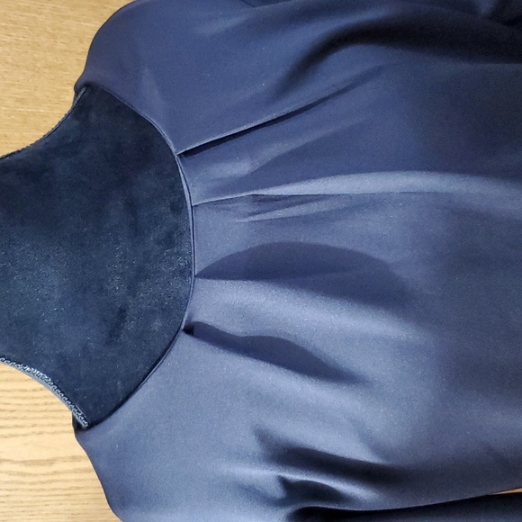 Betabrand pleated flare long sleeve top comfortable stretch - Picture 2 of 7